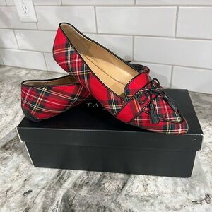 Talbots Plaid Flats CUTE